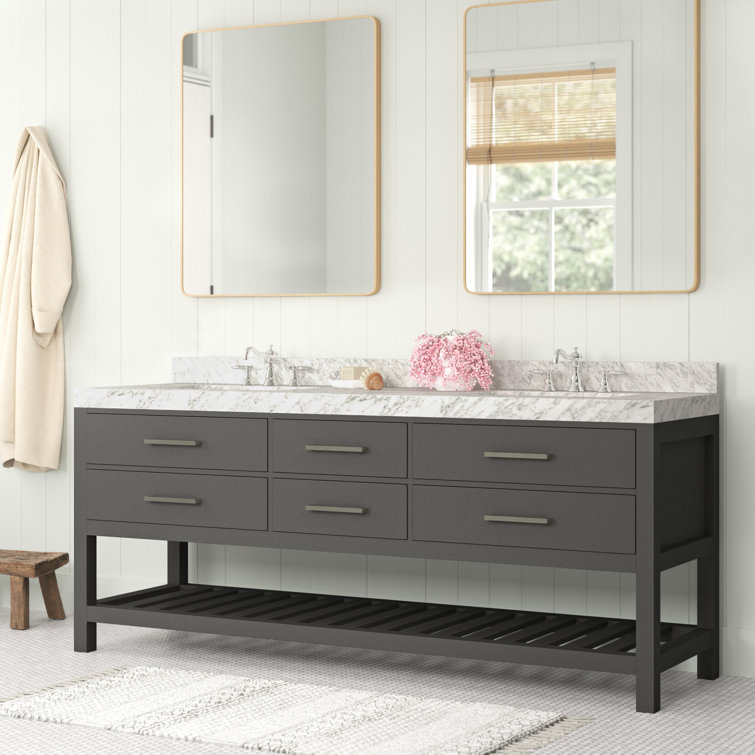 Sand & Stable Carrie 72" Double Bath Vanity Set & Reviews Wayfair